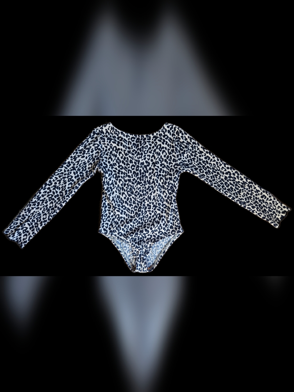 Size 7 Zara Girls Leopard Print Long Sleeve Bodysuit